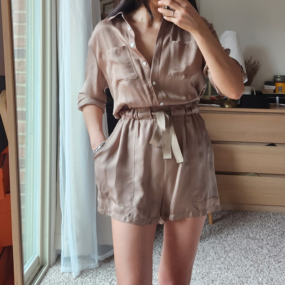 Cinq a sept silky romper - Picture 5 of 7